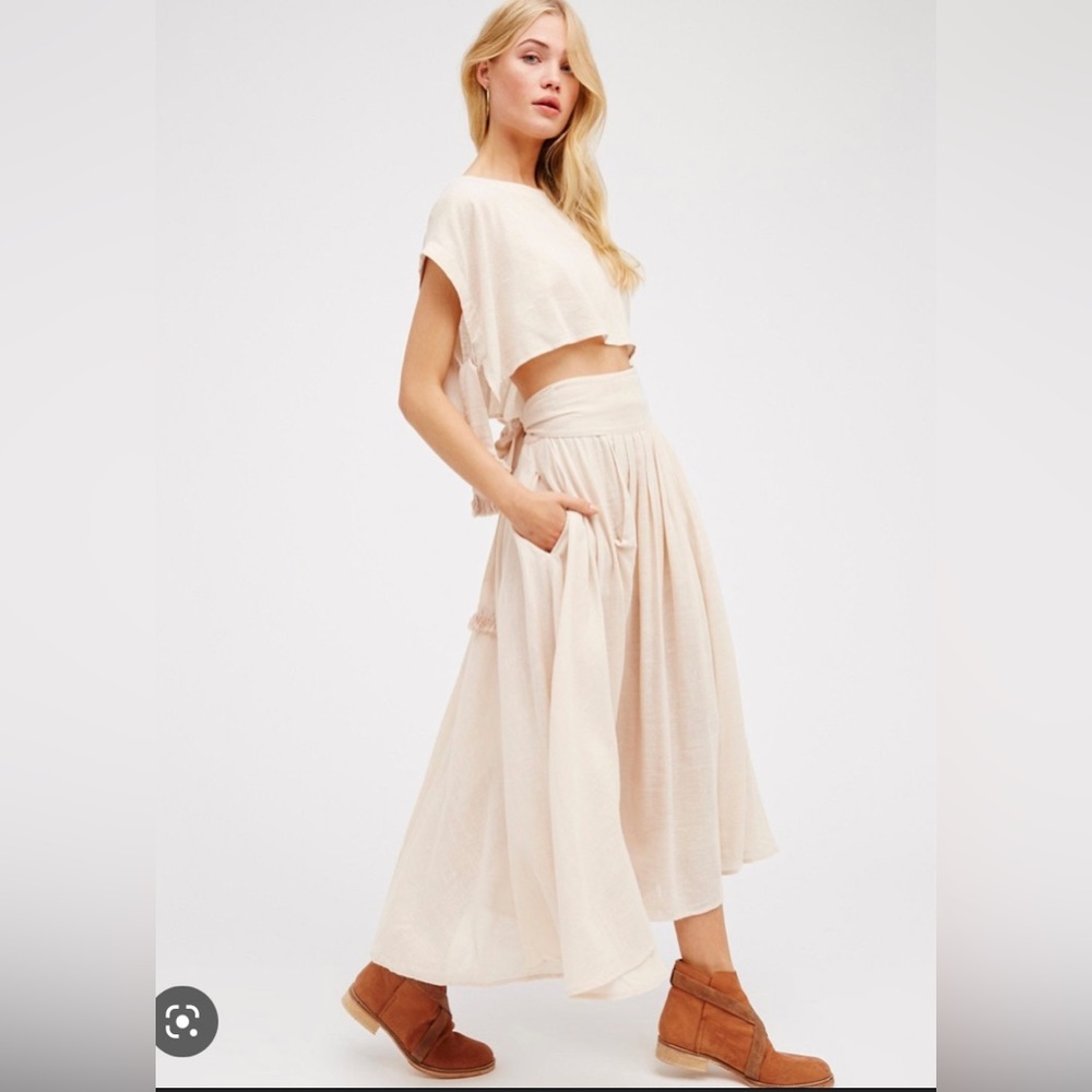 Free People Sundown Skirt Set - light peach (limited color)